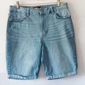 d. jeans Light Wash Denim Bermuda Shorts Size 12